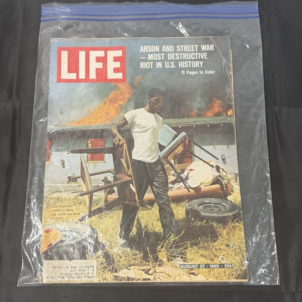 LIFE Magazine August 27 1965 Watts Riots Los Angeles History Vintage Ephemera